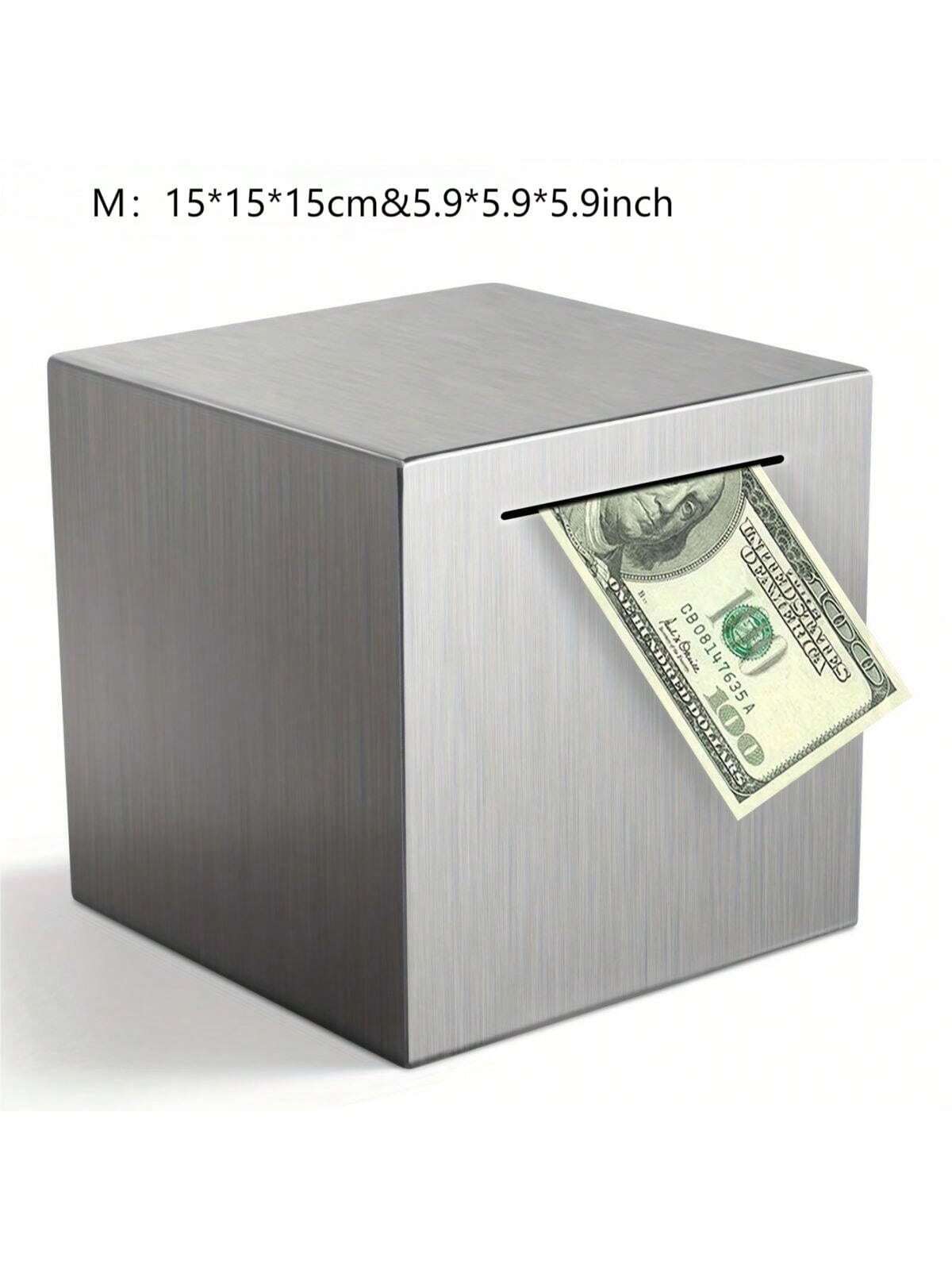 Stainless Steel Piggy Bank For Adults - Budget-Friendly Savings Solution - Break To Access Savings, Envelope Challenge, Bank Safe, 52 Week Savings Challenge Multicolor
