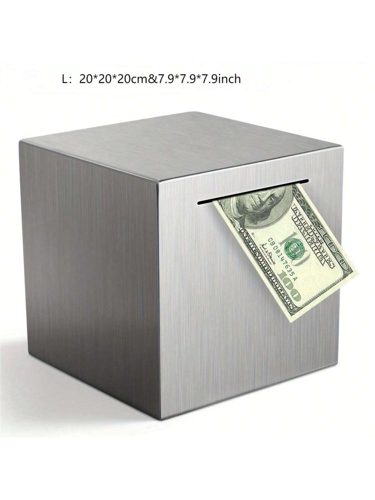 Stainless Steel Piggy Bank For Adults - Budget-Friendly Savings Solution - Break To Access Savings, Envelope Challenge, Bank Safe, 52 Week Savings Challenge Multicolor