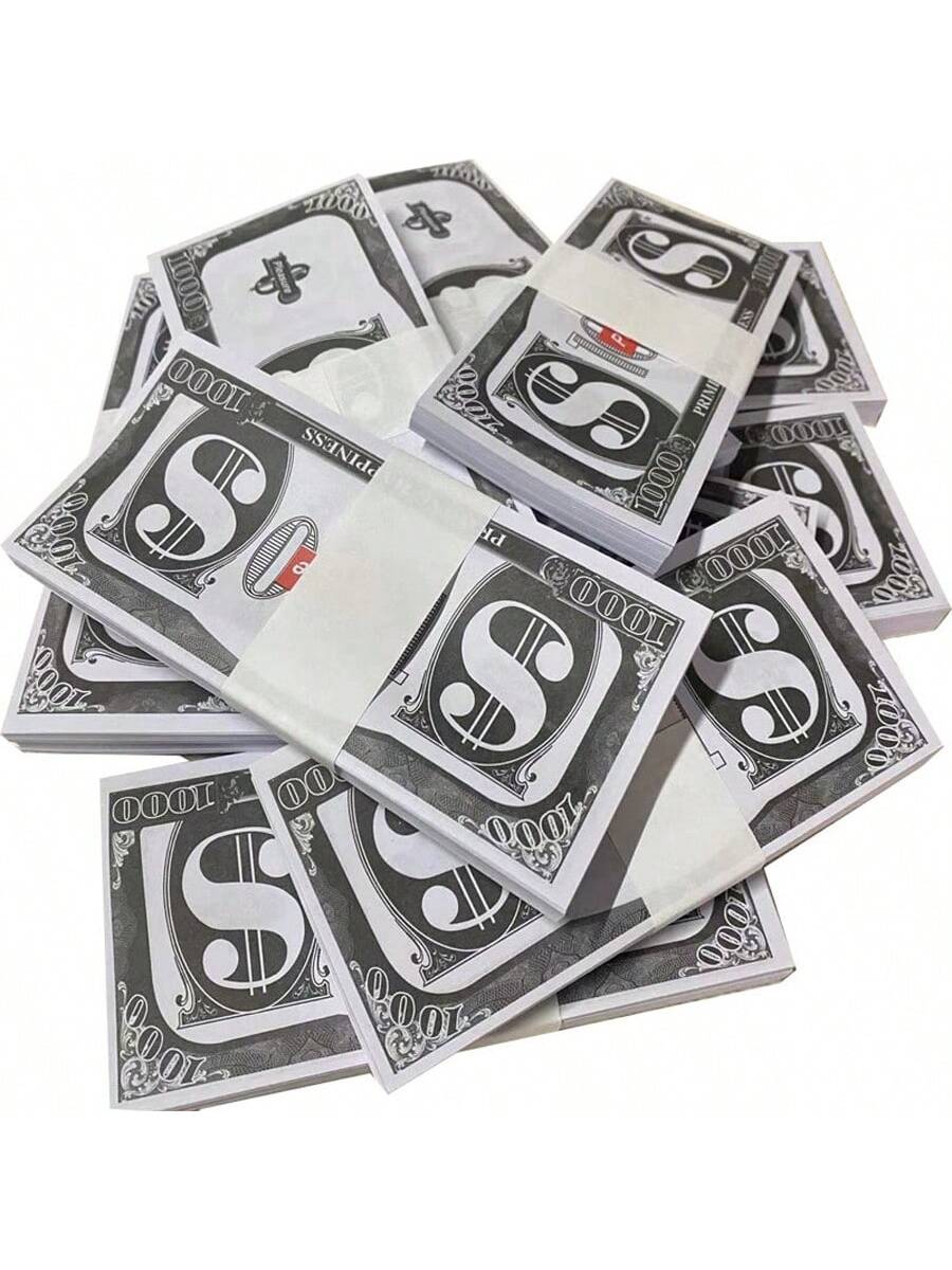 10 Sets Of 100pcs Spray Money Gun Dollar Bills Toy Game Props For Weddings And Parties,Christmas Black