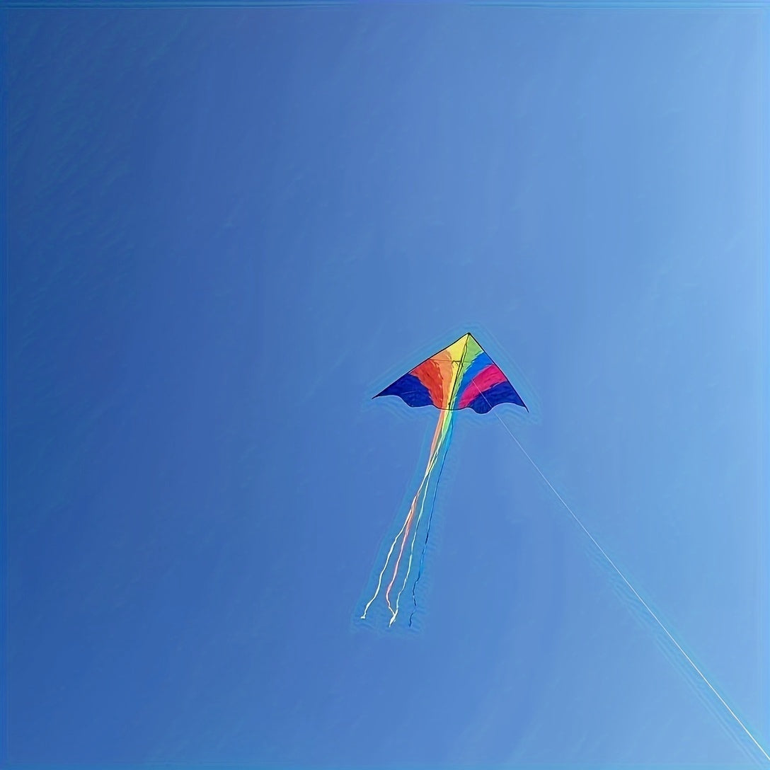 Rainbow Bird Kite for Sports with Dual Line Control, 230cm Wingspan with 100m String, Chemical Fiber Material, Precision Positioning Printing - Kite Flying Travel Accessory from Other Regions