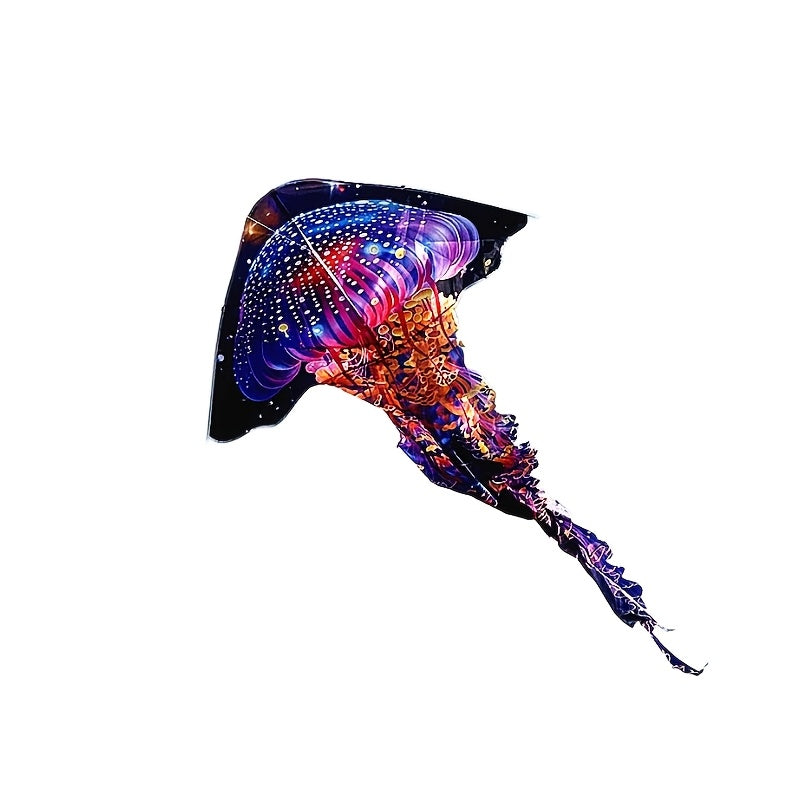 A Cool Giant Jellyfish Kite, Octopus Kite - Perfect for Outdoor Family Parties, Spring Activities, Durable And Easy to Assemble - Creative Ocean Themed Animal Themed Kite for Beach, Patio Lawn And Park, Holiday Gift Birthday Gift