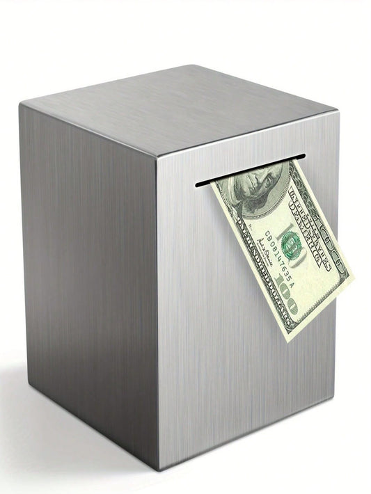 Stainless Steel Piggy Bank For Adults - Budget-Friendly Savings Solution - Break To Access Savings, Envelope Challenge, Bank Safe, 52 Week Savings Challenge Multicolor