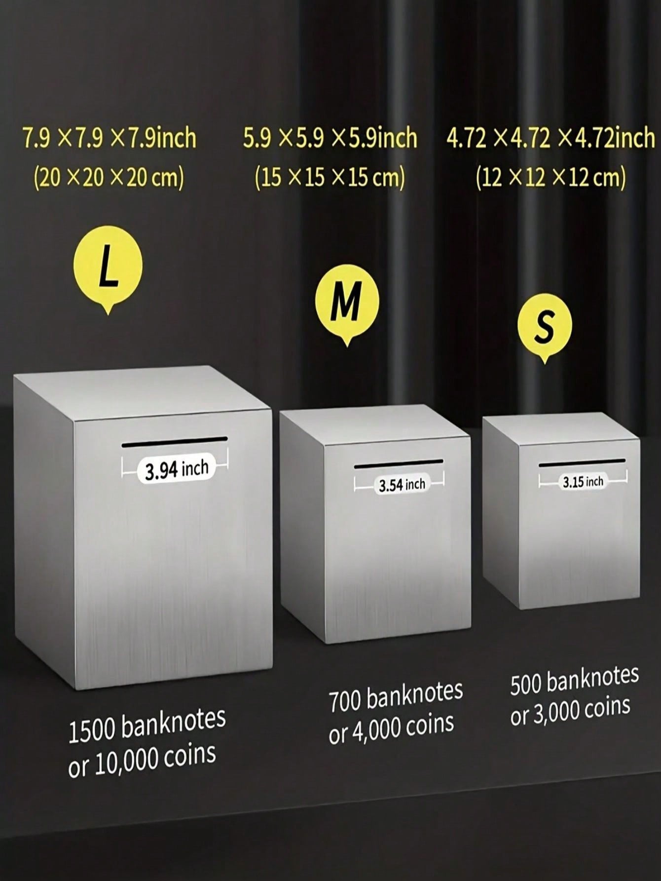 Stainless Steel Piggy Bank For Adults - Budget-Friendly Savings Solution - Break To Access Savings, Envelope Challenge, Bank Safe, 52 Week Savings Challenge Multicolor