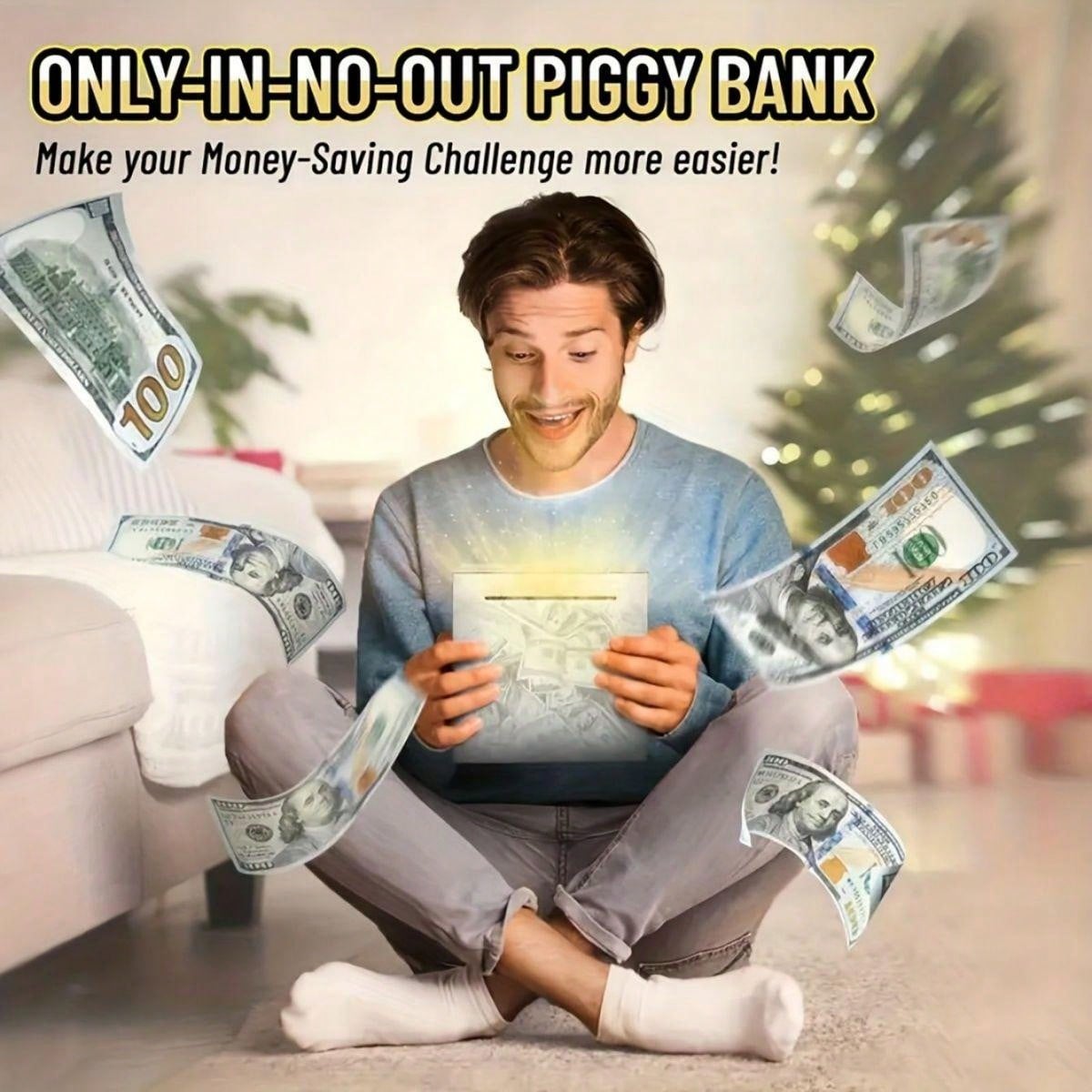 Stainless Steel Piggy Bank For Adults - Budget-Friendly Savings Solution - Break To Access Savings, Envelope Challenge, Bank Safe, 52 Week Savings Challenge Multicolor