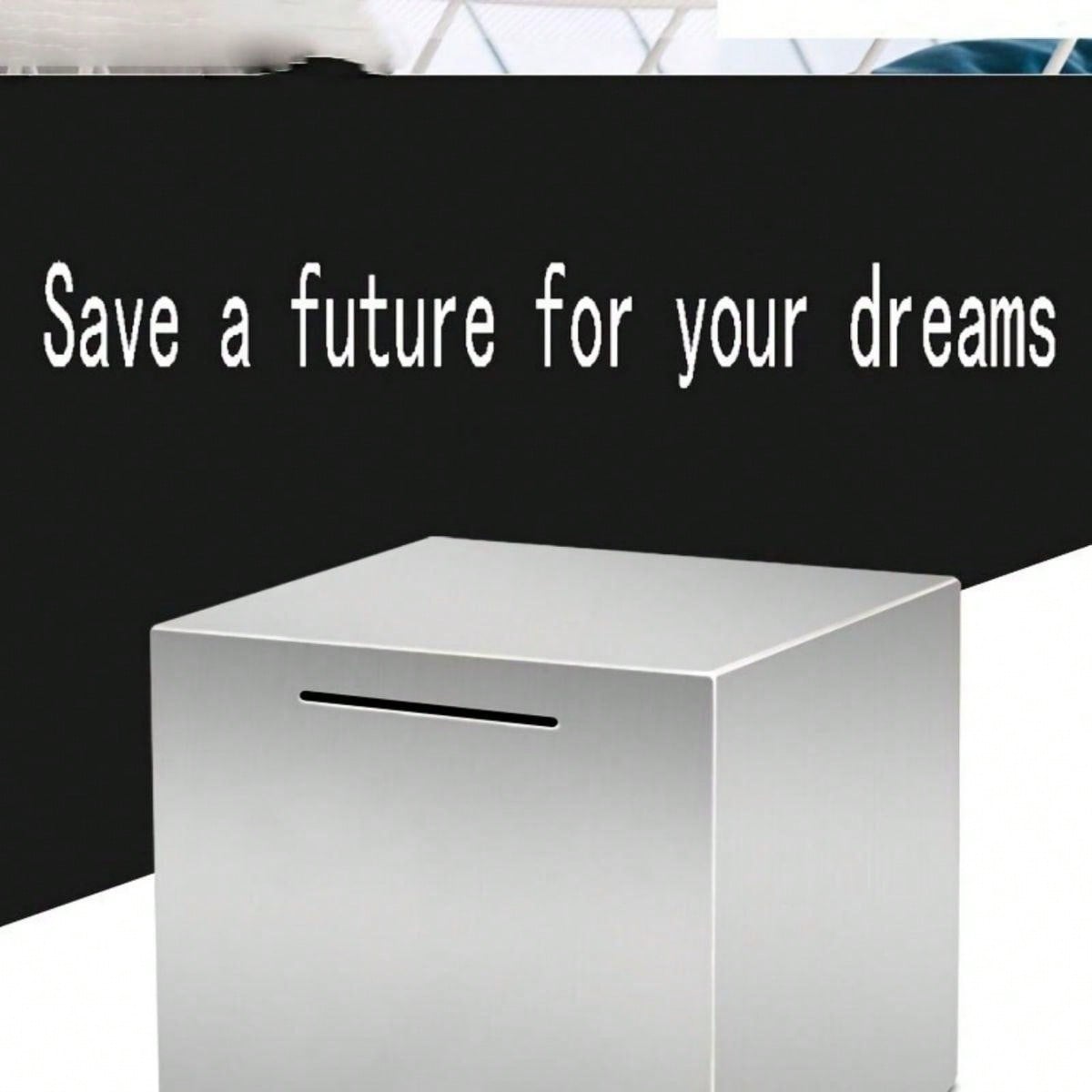 Stainless Steel Piggy Bank For Adults - Budget-Friendly Savings Solution - Break To Access Savings, Envelope Challenge, Bank Safe, 52 Week Savings Challenge Multicolor