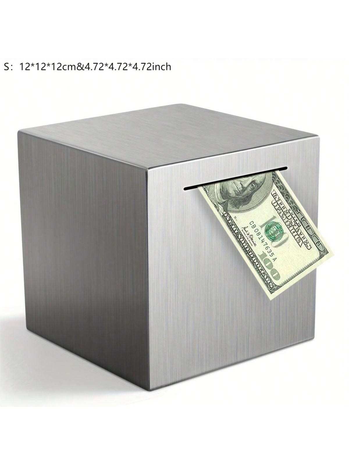 Stainless Steel Piggy Bank For Adults - Budget-Friendly Savings Solution - Break To Access Savings, Envelope Challenge, Bank Safe, 52 Week Savings Challenge Multicolor