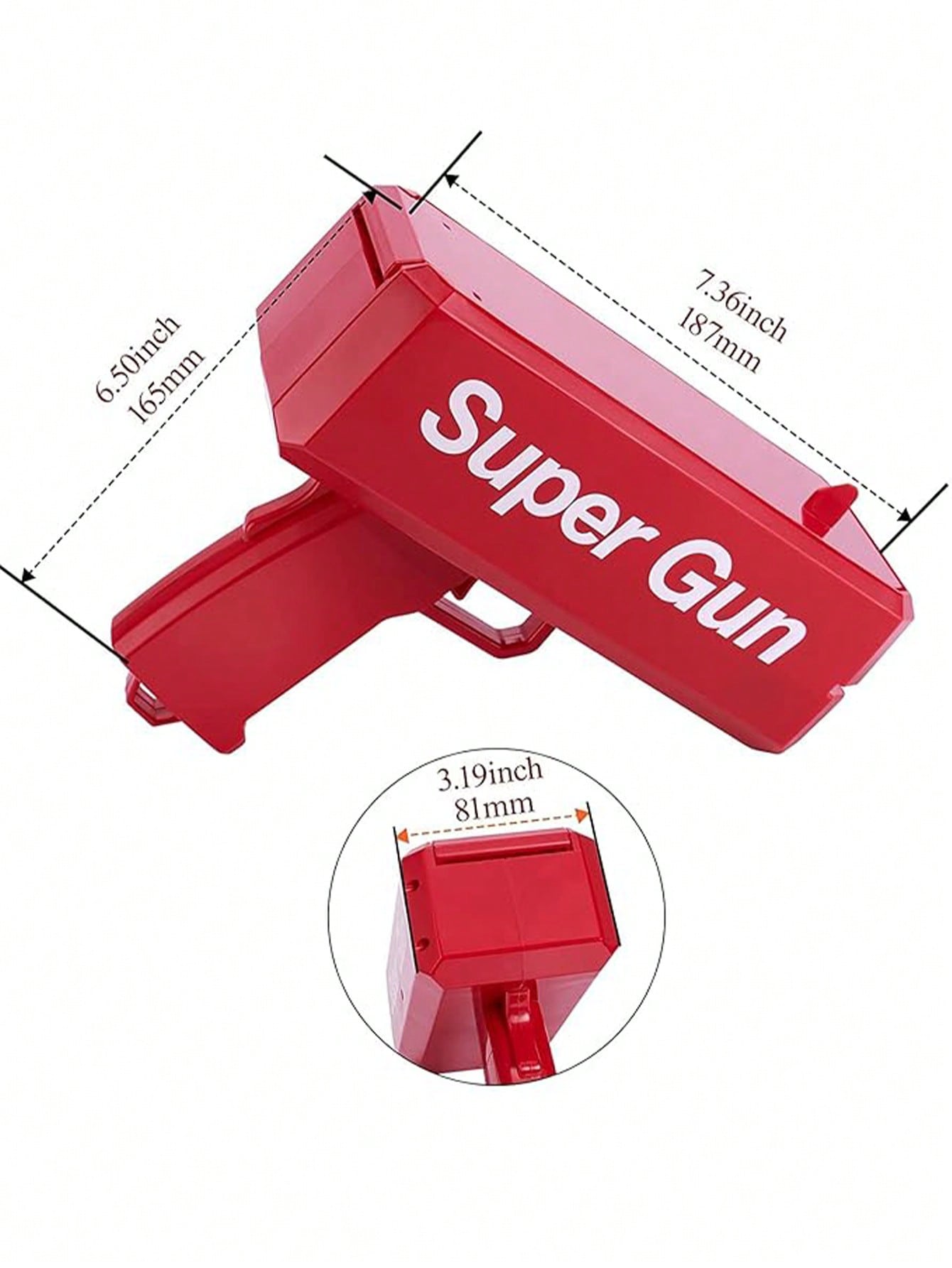 1PC  Super Cash Gun Money Gun For Weddings, Anniversary, Birthday Parties, Kitty Parties And Fun Multicolor