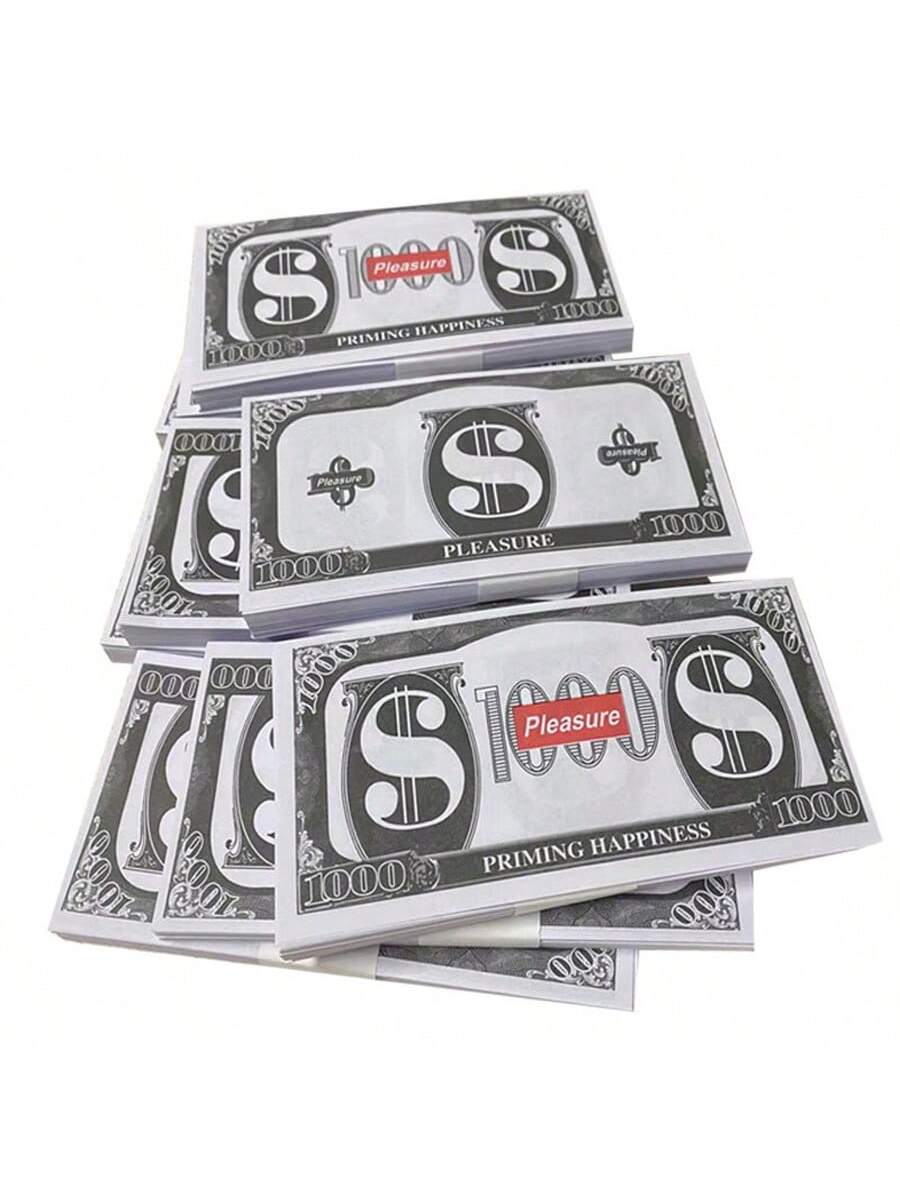 10 Sets Of 100pcs Spray Money Gun Dollar Bills Toy Game Props For Weddings And Parties,Christmas Black