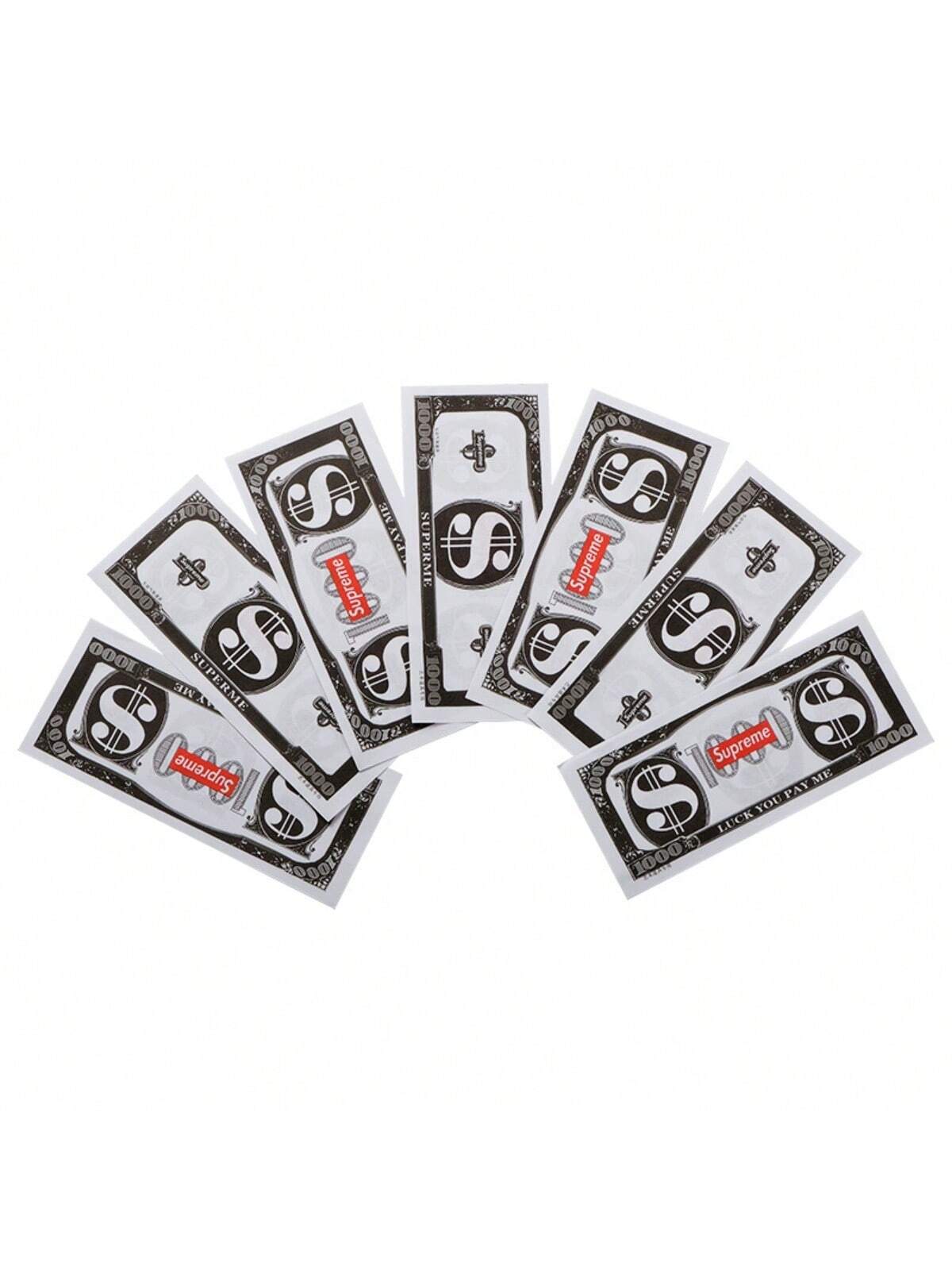 100pcs Prop Funny Gag Game Fake Money Bills, Suitable For Movies, Videos, Christmas, Birthday Parties And Festivals (Single Bill, No Gun) Multicolor