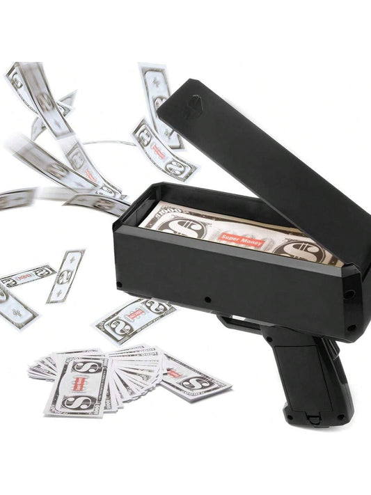 100pcs Prop Funny Gag Game Fake Money Bills, Suitable For Movies, Videos, Christmas, Birthday Parties And Festivals (Single Bill, No Gun) Multicolor