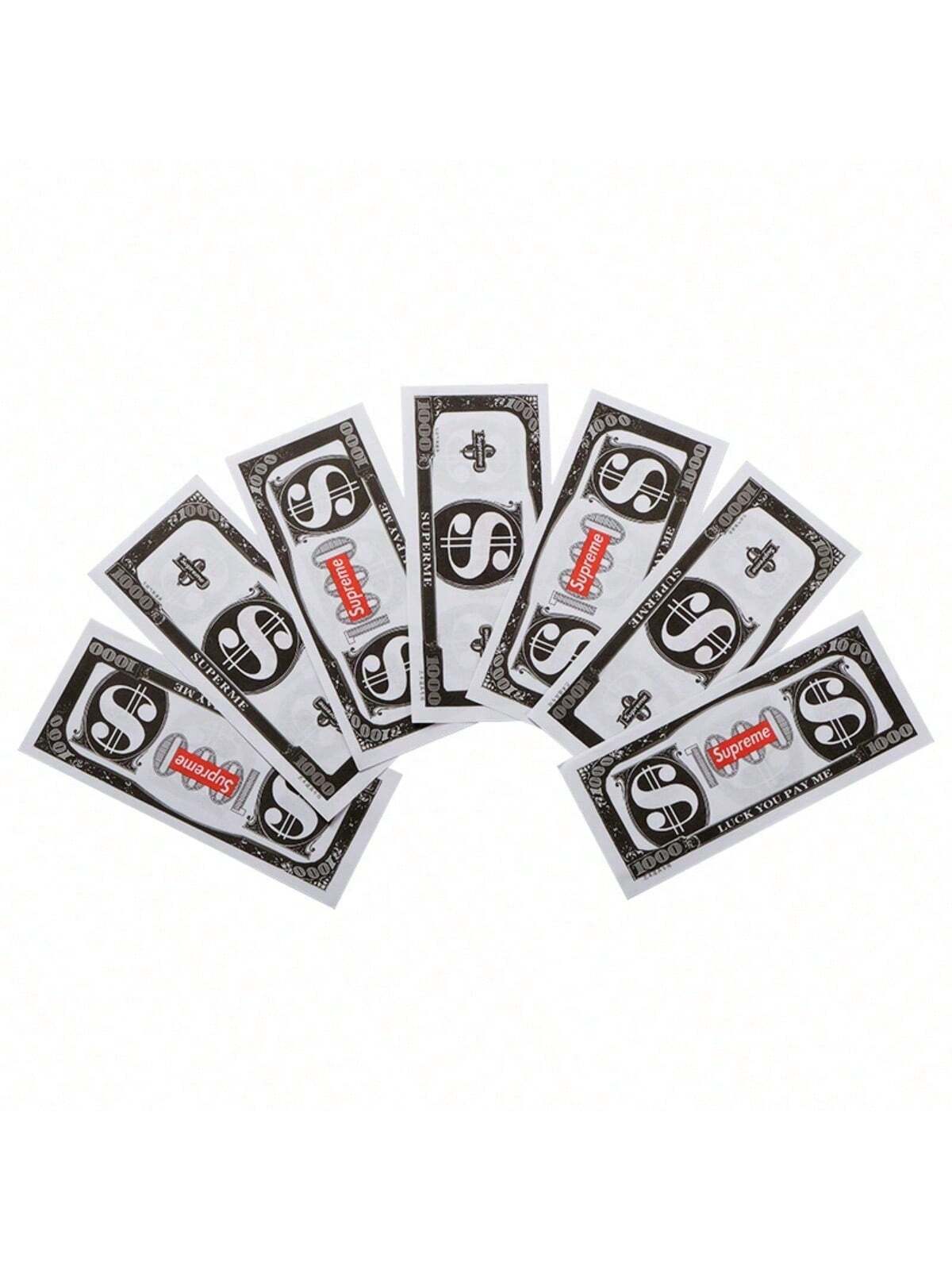 100pcs Prank Game Props, Fake Banknotes, Cash Shooting Gun, Movie, Video, Christmas, Halloween, Birthday Party And Festival Supplies Multicolor