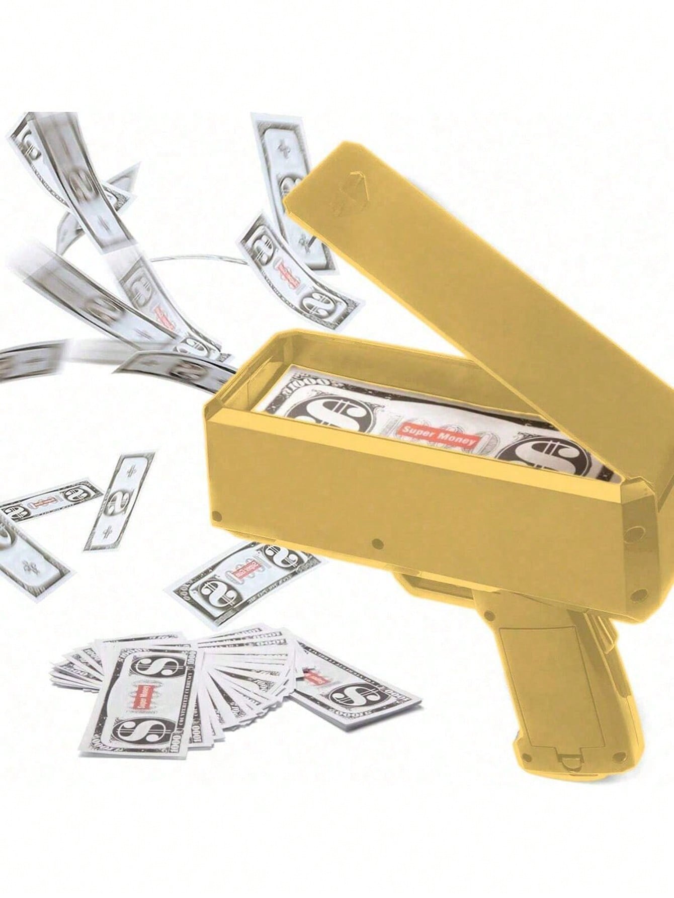 100pcs Prank Game Props, Fake Banknotes, Cash Shooting Gun, Movie, Video, Christmas, Halloween, Birthday Party And Festival Supplies Multicolor