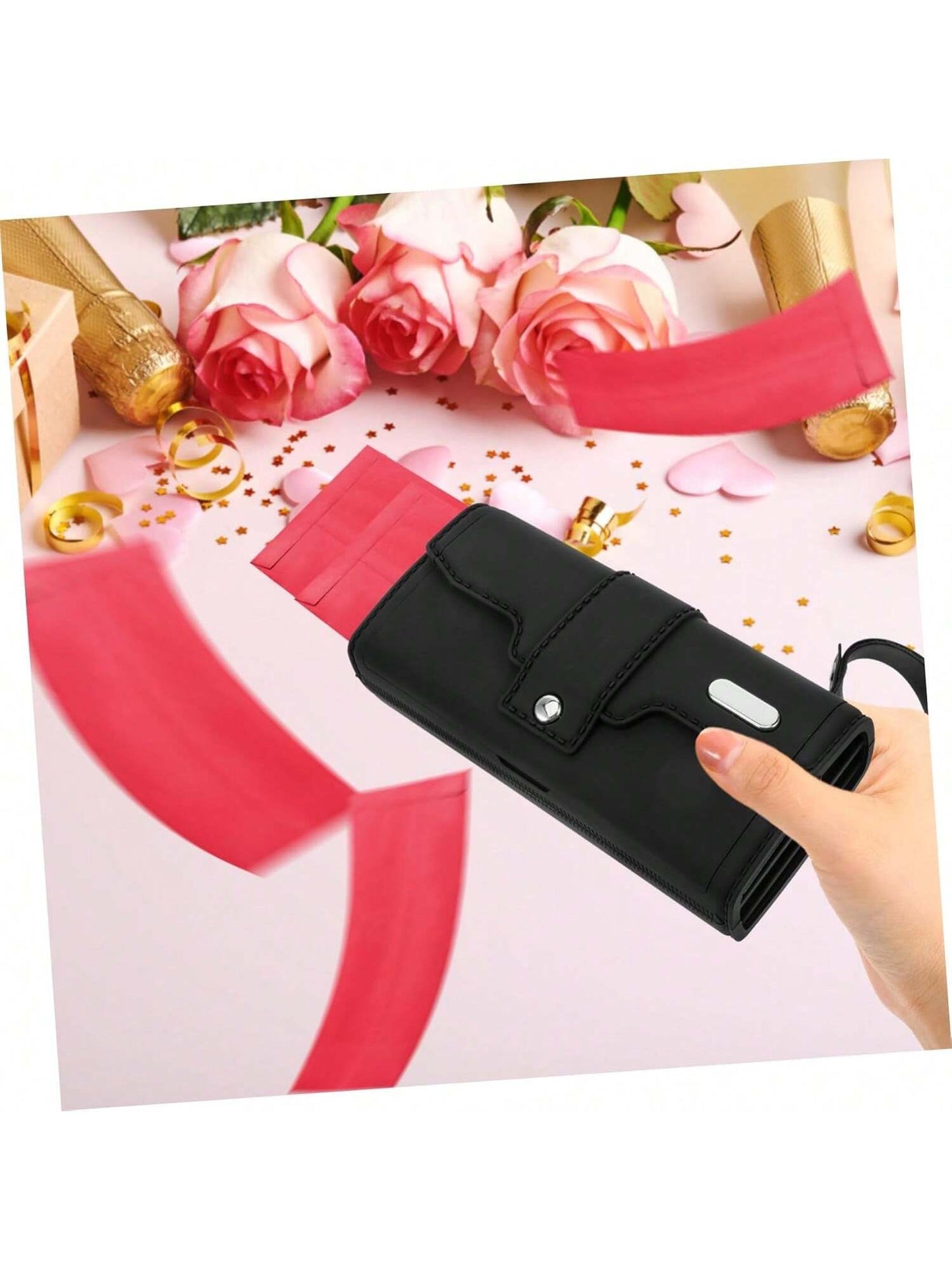 Money Rain Shooting Toy Gun With Prop Money Bag Cash Cannon With Money Spray Gun Can Spray Real Money With 100 Fake Bills Suitable For Game Movie Party Birthday Gift Black Black