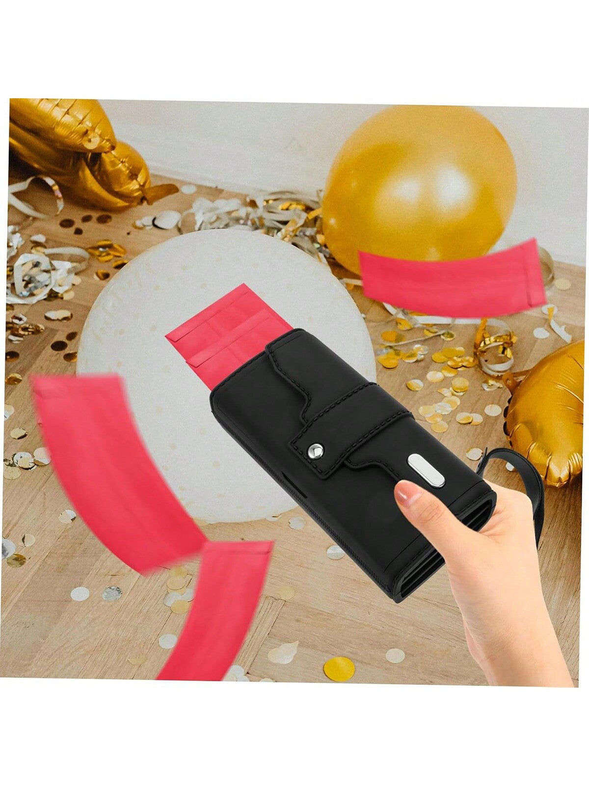 Money Rain Shooting Toy Gun With Prop Money Bag Cash Cannon With Money Spray Gun Can Spray Real Money With 100 Fake Bills Suitable For Game Movie Party Birthday Gift Black Black