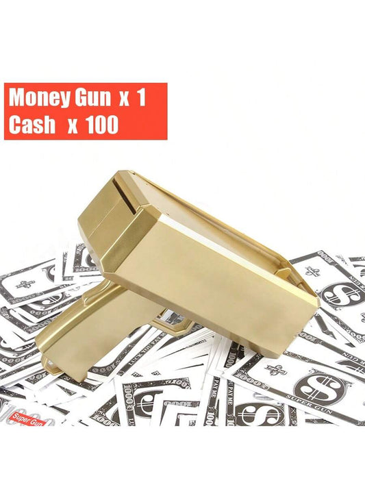 Money Gun Toy, Spray Cash Novelty Toy, Prop For Party, Birthday, Atmosphere Decorations,Cheering Prop,Pink Party,Party Stuff Multicolor