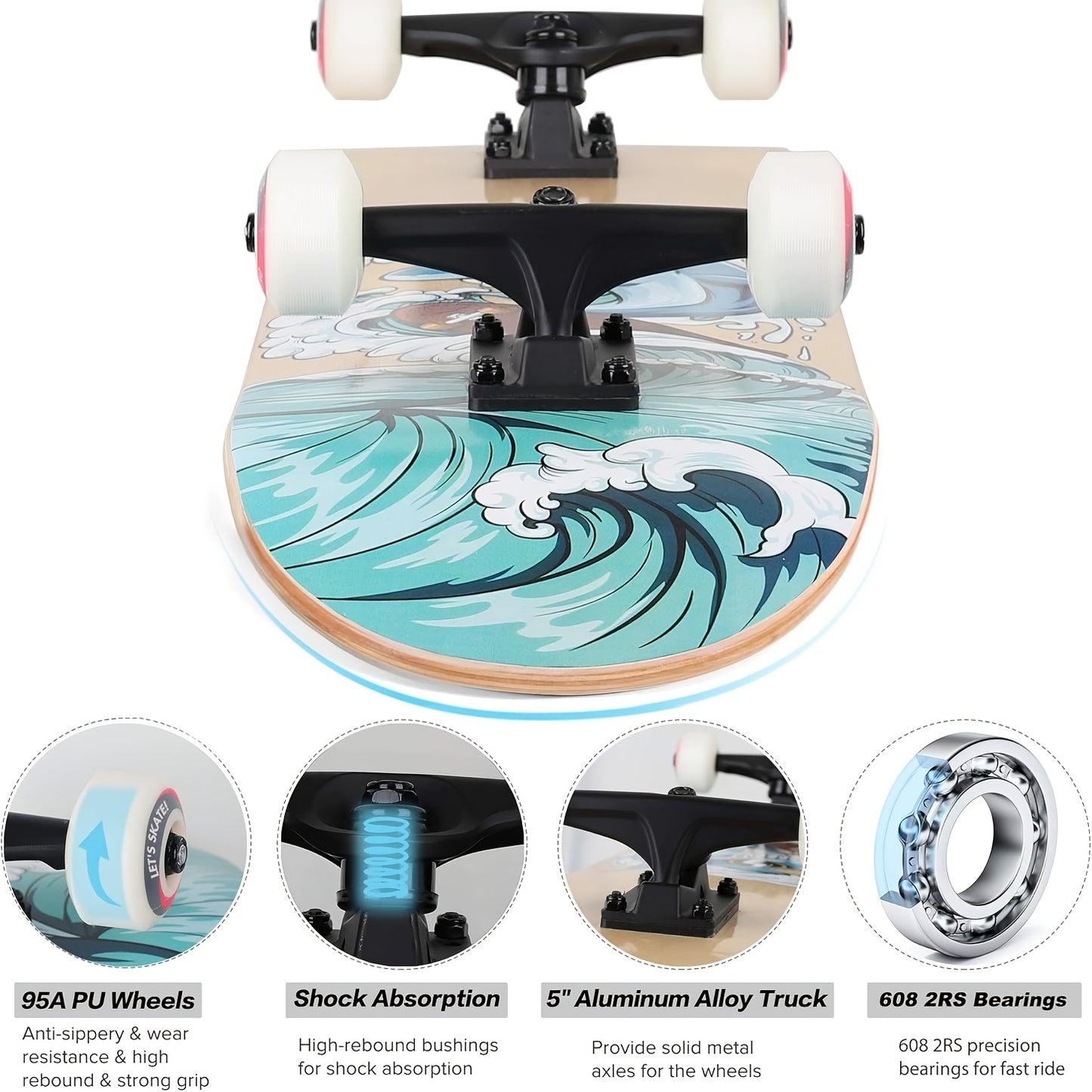 LOT EXKITE Beginner Skateboard - 31\