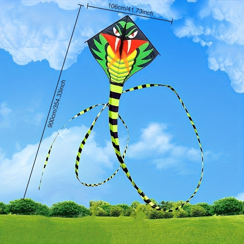 Giant Power Snake Kite - Durable, Easy-to-Fly Long Tail Design for Outdoor Fun - Perfect Halloween & Christmas Gift, Ideal for Beach & Park Play, Best for Christmas