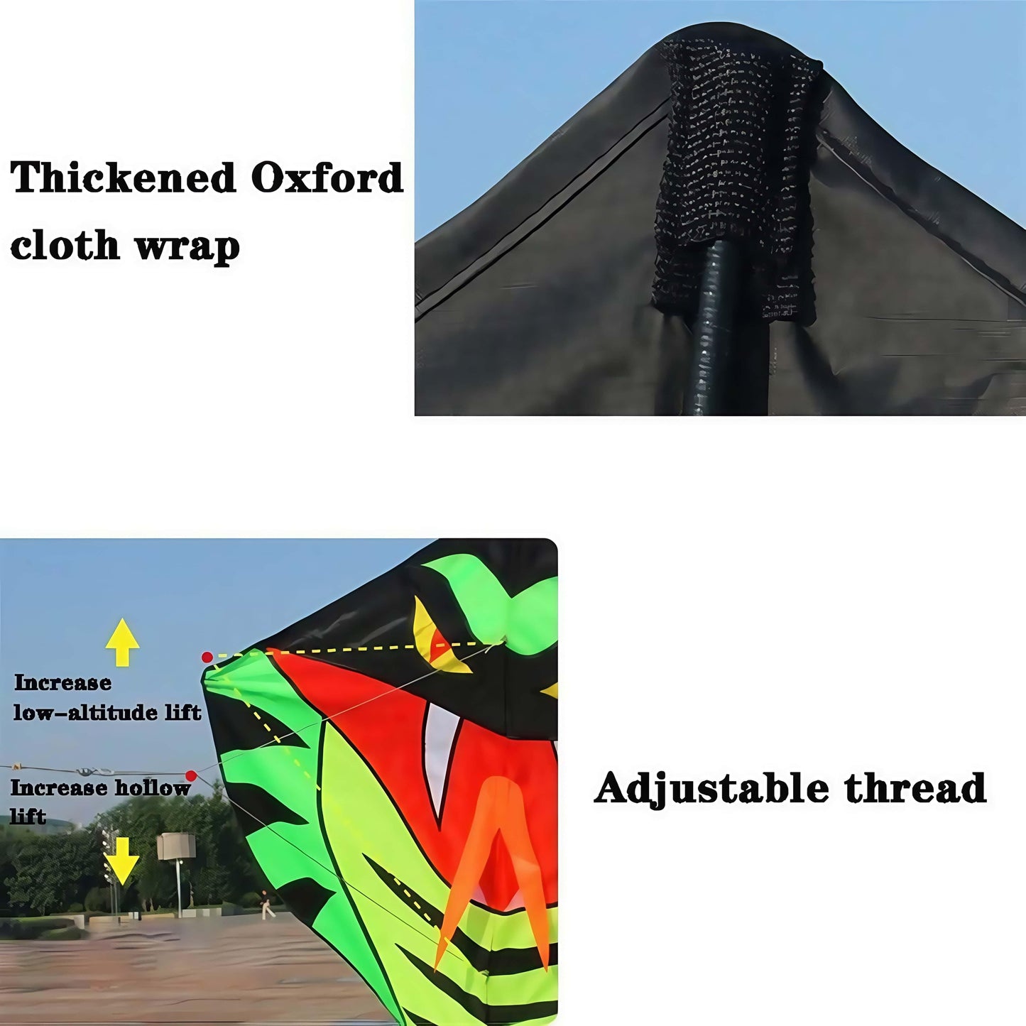 49ft Giant Cobra Snake Kite with Colorful Long Tail & 1476 ft String Line, Includes 7.8\