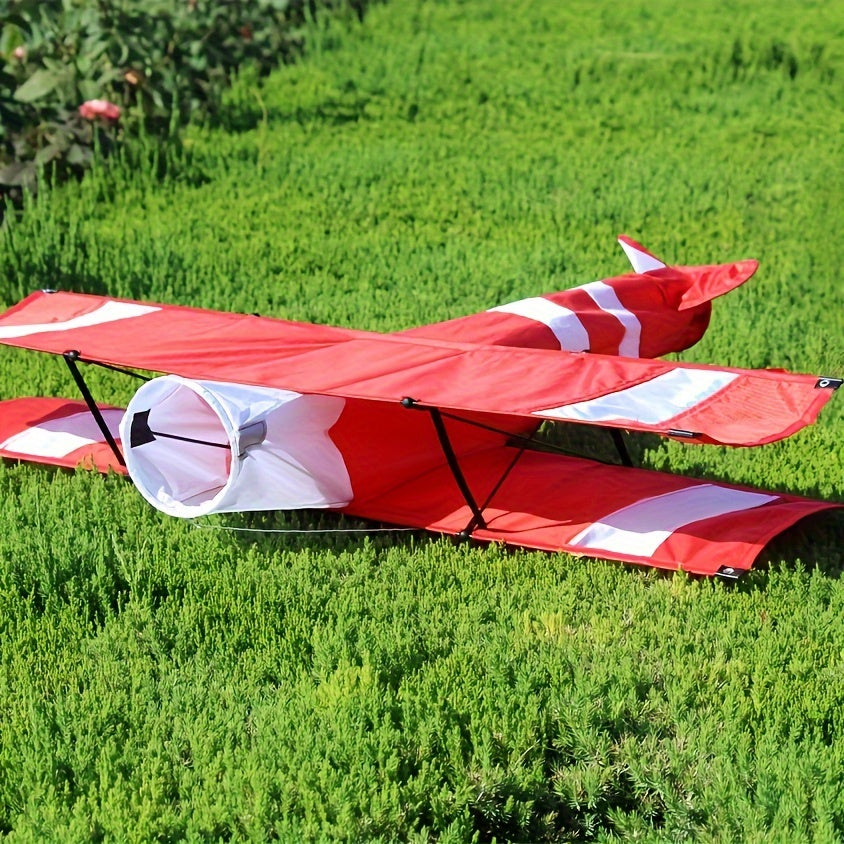 High-Flying Red & White Dual-Layer 1 Large 3D Plane Kite - 33.9\