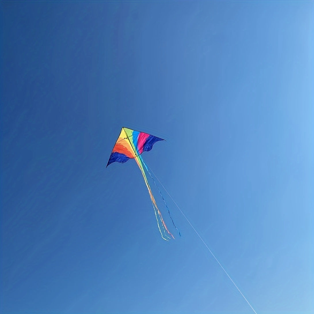 Rainbow Bird Kite for Sports with Dual Line Control, 230cm Wingspan with 100m String, Chemical Fiber Material, Precision Positioning Printing - Kite Flying Travel Accessory from Other Regions