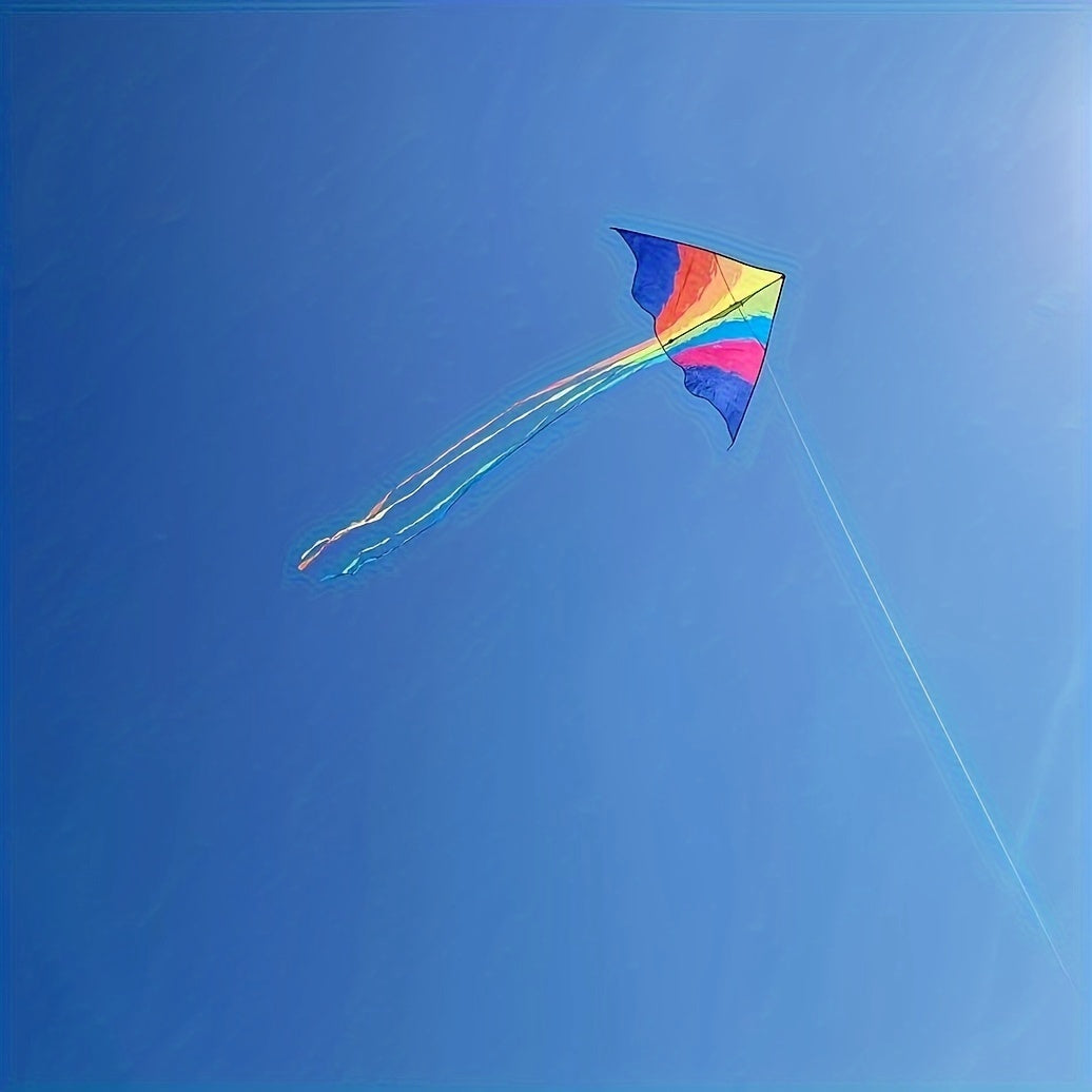 Rainbow Bird Kite for Sports with Dual Line Control, 230cm Wingspan with 100m String, Chemical Fiber Material, Precision Positioning Printing - Kite Flying Travel Accessory from Other Regions